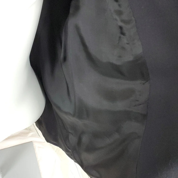 Vintage 90s Braemar Jeremy Scott Blazer Black Single Breasted Fitted Medium - Picture 8 of 8